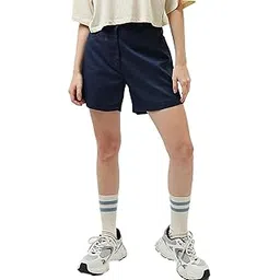 bewakoof Women's Solid Wide Leg Cotton Shorts-picture-50