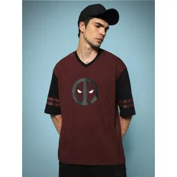 Bewakoof x OFFICIAL MARVEL MERCHANDISE Graphic Printed Cotton Oversized T-shirt-picture-35