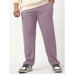 Bewakoof Heavy Duty 1.0 Men Purple Plus Size Textured Parachute Pants-picture-39