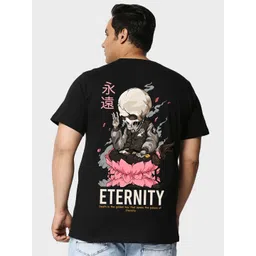 Bewakoof Plus Graphic Printed Cotton T-shirt-image-13