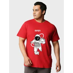 Bewakoof Plus Graphic Printed Cotton T-shirt-image-21