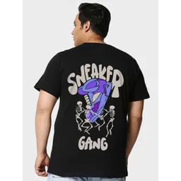 Bewakoof Plus Graphic Printed Cotton T-Shirt-image-17