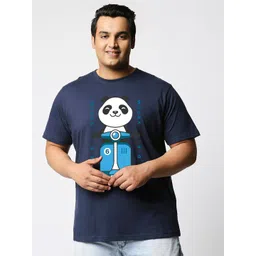 Bewakoof Plus Graphic Printed Pure Cotton T-shirt-image-35