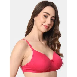 BEWILD Women Magenta Full Coverage Heavily Padded Backless Cotton Bra-image-18