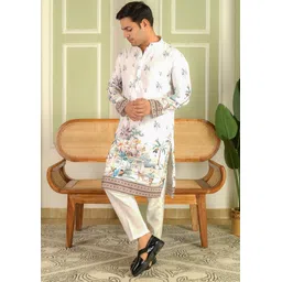 bexario Men Cotton Rayon Kurta Pyjama Set-picture-23