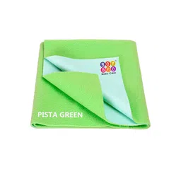 BeyBee Kids Green Solid Waterproof Dry Sheet Cotton Mattress Protector-picture-33