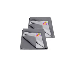 BeyBee Kids Grey 2 Pieces Cotton Waterproof & Anti-Dust Small Dry Sheet-picture-24