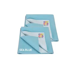 BeyBee Pack of 2 Kids Blue Cotton Bed Protecting Mat-picture-30