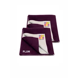 BeyBee Set of 2 Maroon Quick Dry Baby Bed Protector Waterproof Mattress-picture-15