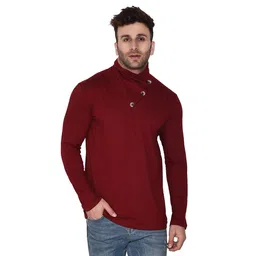 BEYOU FASHION High Neck Slim Fit T-shirt-picture-19