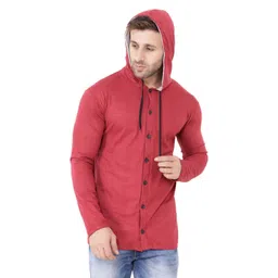 BEYOU FASHION Hooded Applique Slim Fit Cotton T-shirt-picture-33