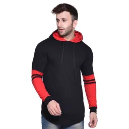 BEYOU FASHION Men Hooded Applique Slim Fit T-shirt-picture-23