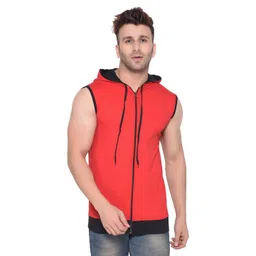 BEYOU FASHION Men Hooded Raw Edge Slim Fit T-shirt-picture-21