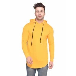 BEYOU FASHION Men Hooded Solid Slim Fit T-shirt-picture-38