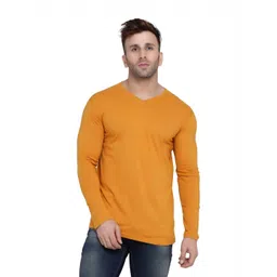 BEYOU FASHION Men Solid V-Neck Cotton Slim Fit T-shirt-picture-16