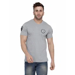 BEYOU FASHION Men Solid V-Neck Cotton Slim Fit T-shirt-picture-13