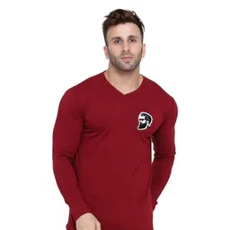 BEYOU FASHION Men Varsity V-Neck Pockets Slim Fit T-shirt-picture-15