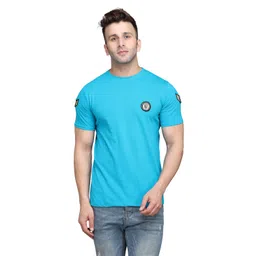 BEYOU FASHION Round Neck Short Sleeves Applique Slim Fit T-shirt-picture-18