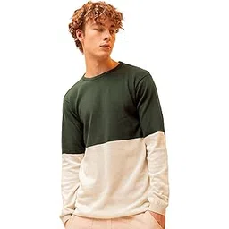 beyoung Color Block Flat Knit Sweater for Men-picture-34