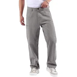 beyoung Cotton Lycra Welt Pocketed Cargo Pants for Men | Relaxed Fit | 6 Spacious Pockets | Plain Smooth Texture | Men Cargo Pants-picture-41