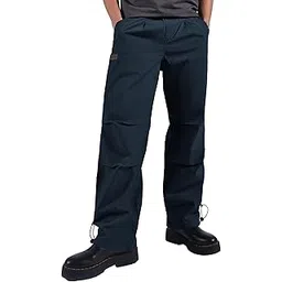 beyoung Cotton Slant Pocket Cargo Pants for Men | Baggy Fit | 4 Pockets | Plain Smooth Texture | Mens Cargo Pants-picture-16