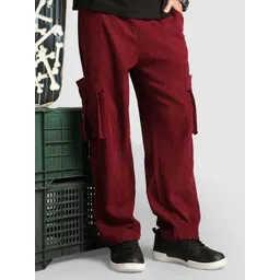 Beyoung Men Original Baggy Fit Wrinkle Free Cargos Trouser-picture-36