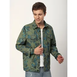 Beyoung Men Original Relaxed Fit Abstract Printed Spread Collar Cotton Casual Shirt-picture-35