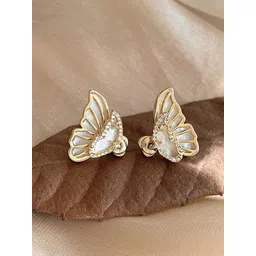 BEYTER Korean Artificial Stones Studded Contemporary Shaped Studs-picture-27