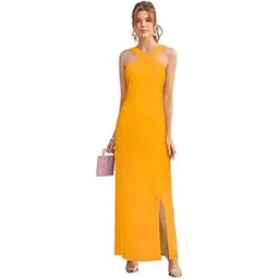 B_F_Solid Halter Neck Solid Bodycon Midi Dress for Women's & Girl'sMONA_4-picture-53