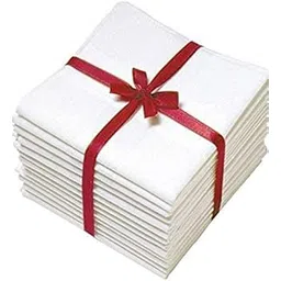 b.h white plain handkerchief big size pure cotton-picture-35