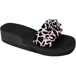 bhains ki ankh Ortho Comfort Heel with Tie Design Slipper for Women-picture-12