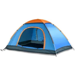 bhalala enterprise Polyester Pongee Waterproof Dome Tent for 4 Person with Bag (Multicolour) Tent - For 4 PERSON-picture-11