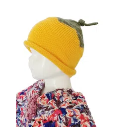 Bharatasya Infant Kids Colourblocked Cotton Beanie-picture-36