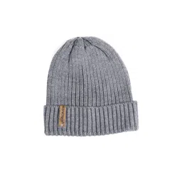 Bharatasya Men Grey  Acrylic Beanie-picture-14