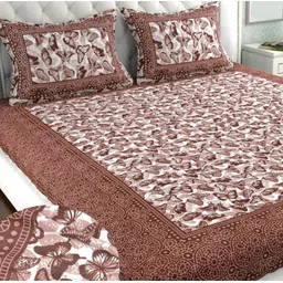 bharatlinen Polyester Double Flat 144 TC Glow in the Dark Bedsheet-picture-12