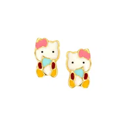 BHIMA 22K BIS Hallmark 916 Purity Yellow Gold Hello KittyKids Earring-picture-22