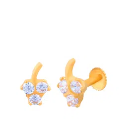 BHIMA 22K Hallmark 916 Purity Yellow Gold Stones Stud-picture-15