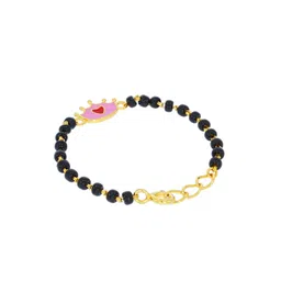 Bhima Jewels 916 Gold Beaded Crown Charm Bracelet-picture-13