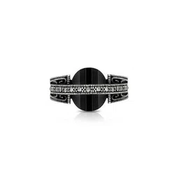 bhima jewels Men Sterling Silver Stone-Studded Ring-picture-37