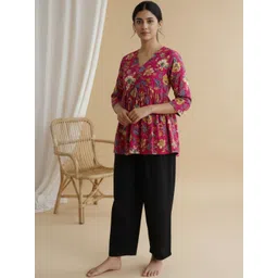Bhoolft Floral Print Empire Top-image-5