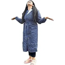 bhoomi impex Women's Long Waterproof Raincoat With Adjustable Hood-picture-29