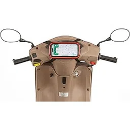 BHOOMIKA Polyester Handlebar Universal Mobile Holder All Scooter and Scooty, Activa Jupiter EV Ola-S1 Pleasure Ntroq_All Scooter Scooty Bike Fit 7 inches Phone (Orange)-image-7