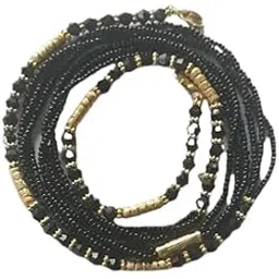 bhumi creation 24 inches Single Line Simple Black Beads Long Mangalsutra Chain Dori Without Pendant For Women-picture-20