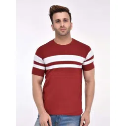 BI FASHION Men Colourblocked Applique T-shirt-picture-35