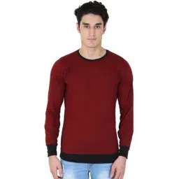 BI FASHION Men Colourblocked High Neck Raw Edge T-shirt-picture-40