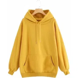 bi fashion Men Solid Hooded Neck Yellow Sweater-picture-14