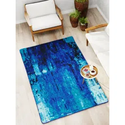 Bianca Blue Microfibre Non-Slip Rug-picture-46