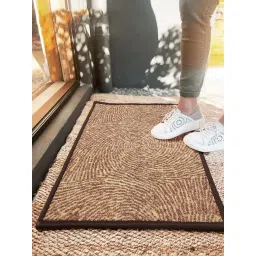 Bianca Brown Nylon Abstract Door Mat (Large)-picture-14