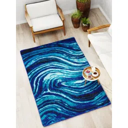 Bianca Dark Blue Microfibre Non-Slip Rug-picture-29