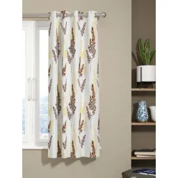 Bianca EL`PESSO Silver & Brown Faux Silk 5 Ft. Window Curtain-picture-30